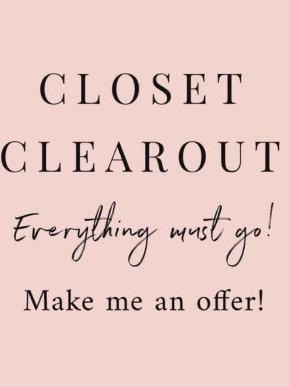 ✨Summer Closet Clearout✨